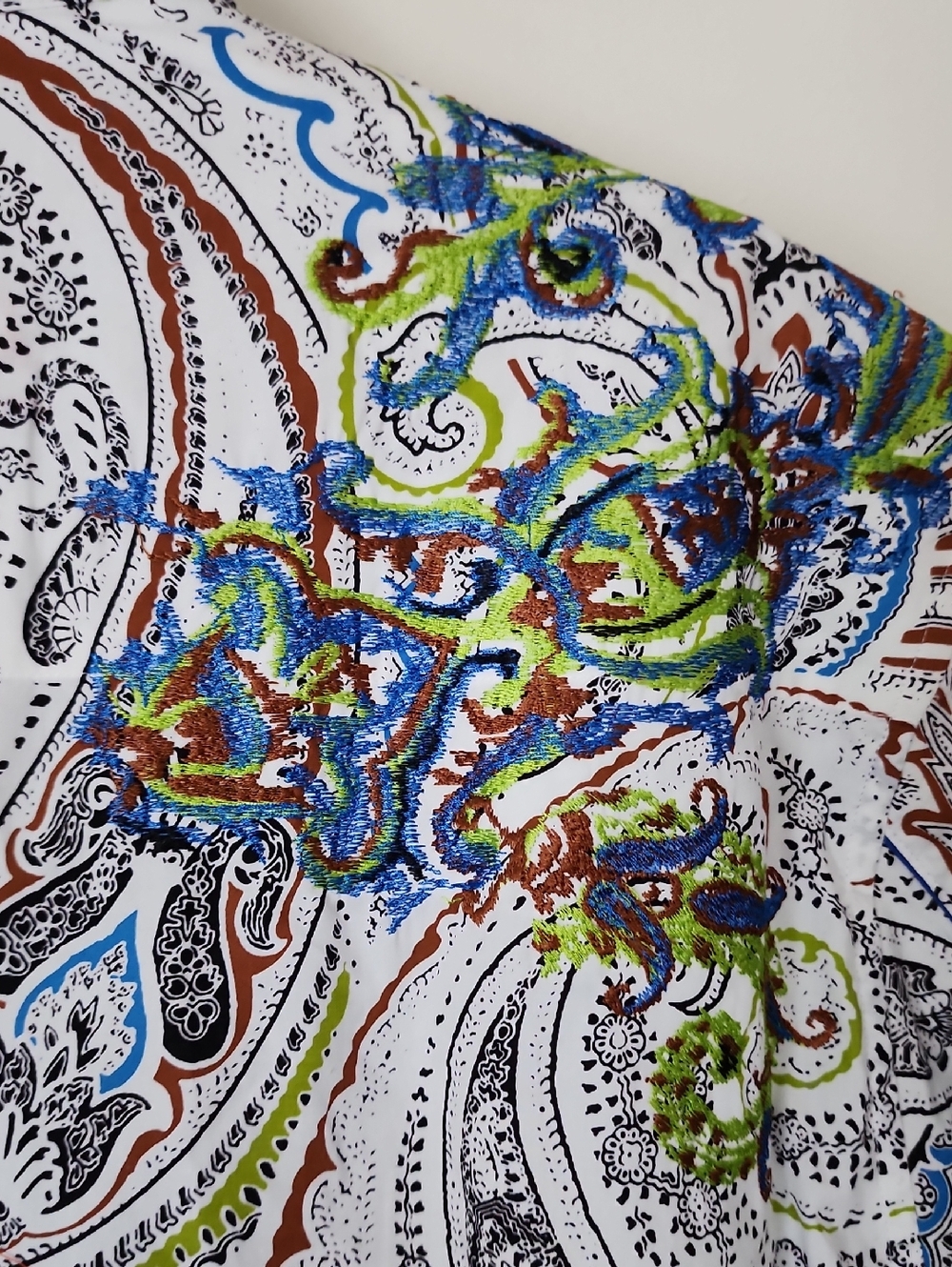 Rober Graham Paisley Embroidered Button Down Shirt - Picture 9 of 12